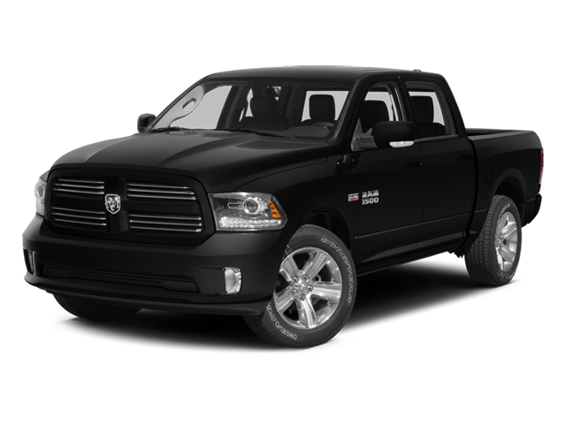 2014 RAM 1500 Sport in Black Clearcoat — front three-quarter view