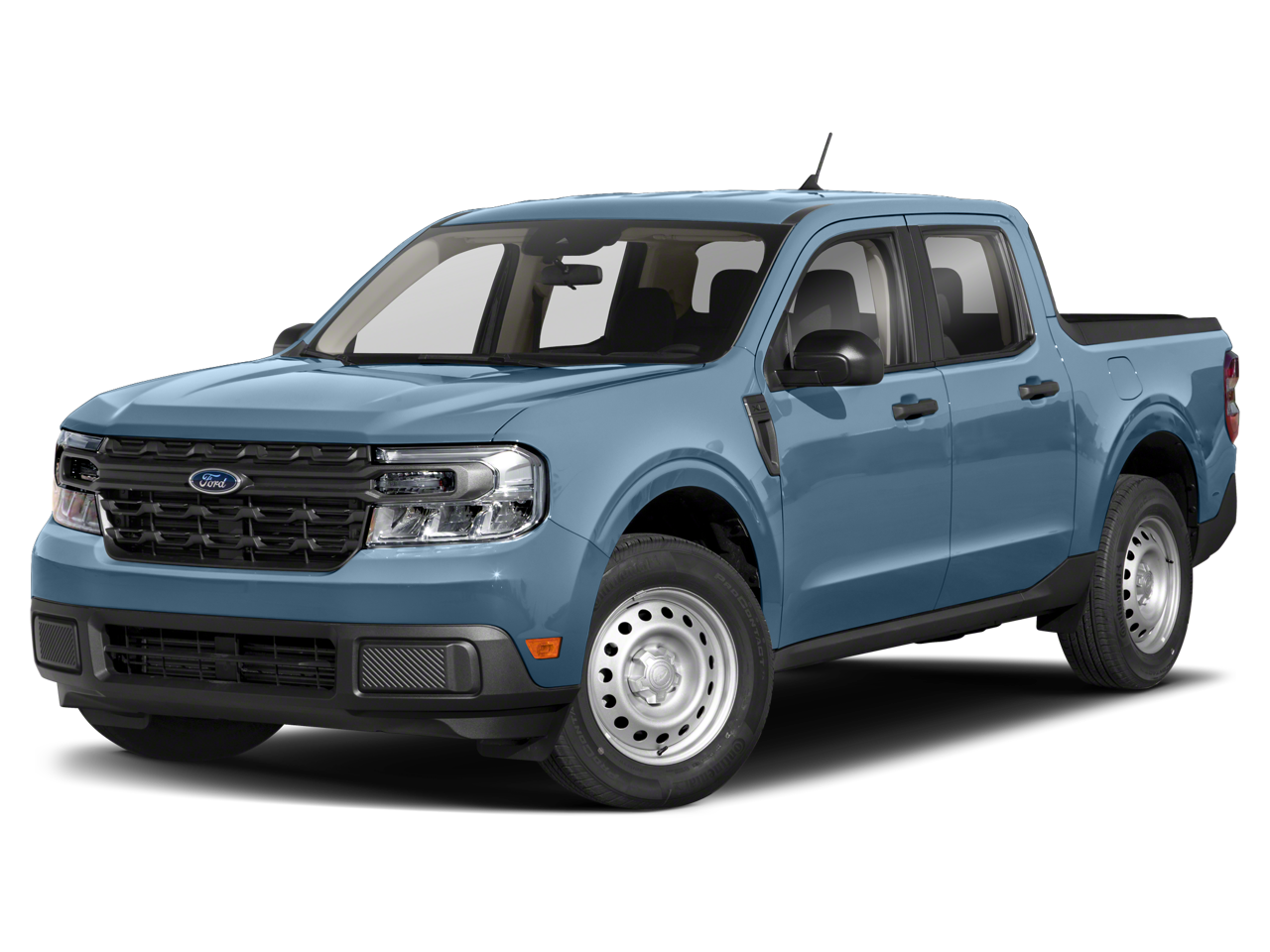 2024 Ford Maverick XL in Blue Metallic — front three-quarter view
