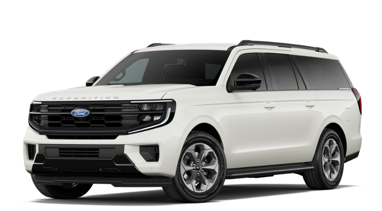 2027 Ford Expedition Max Active in White — front three-quarter view