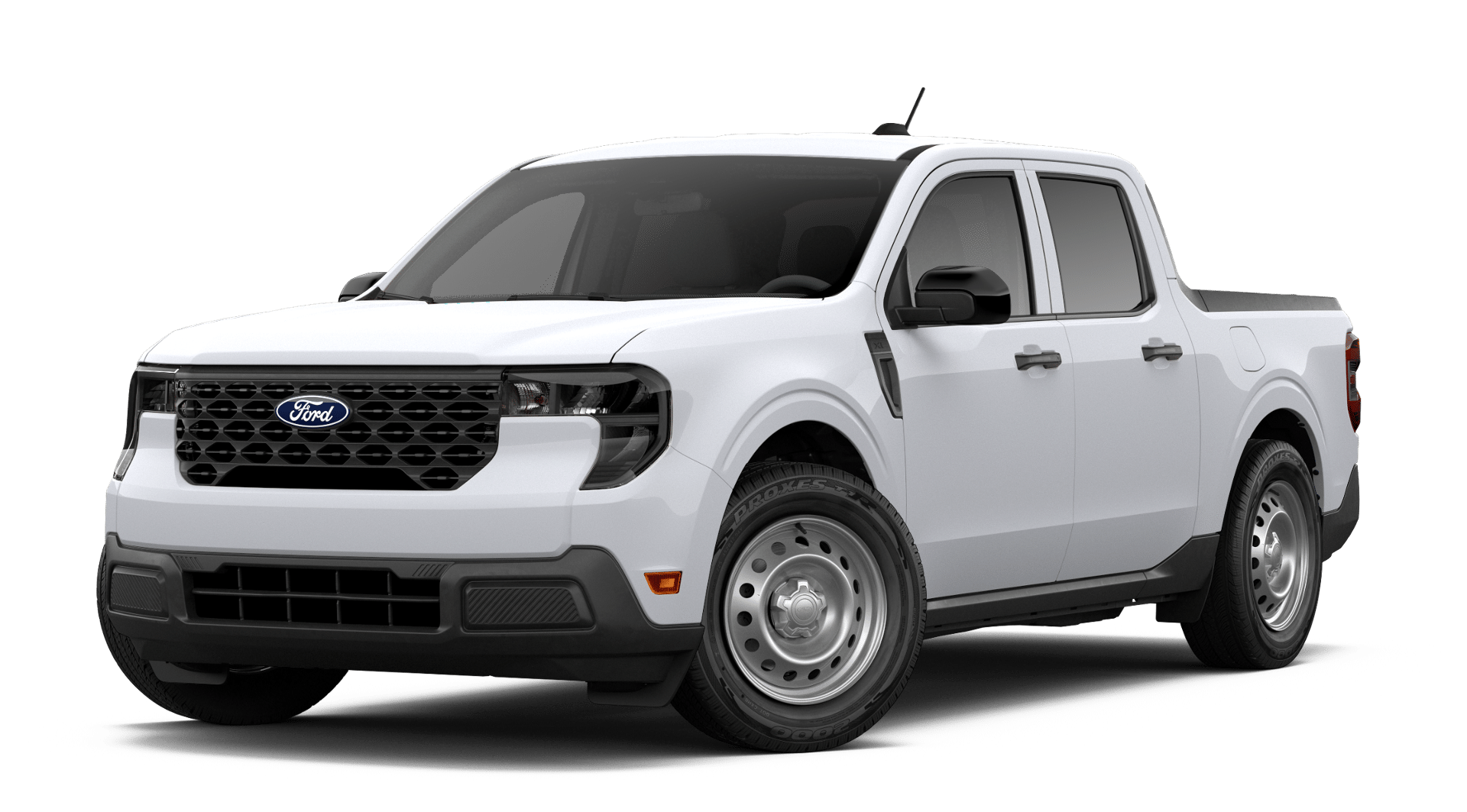 2026 Ford Maverick XL in White — front three-quarter view