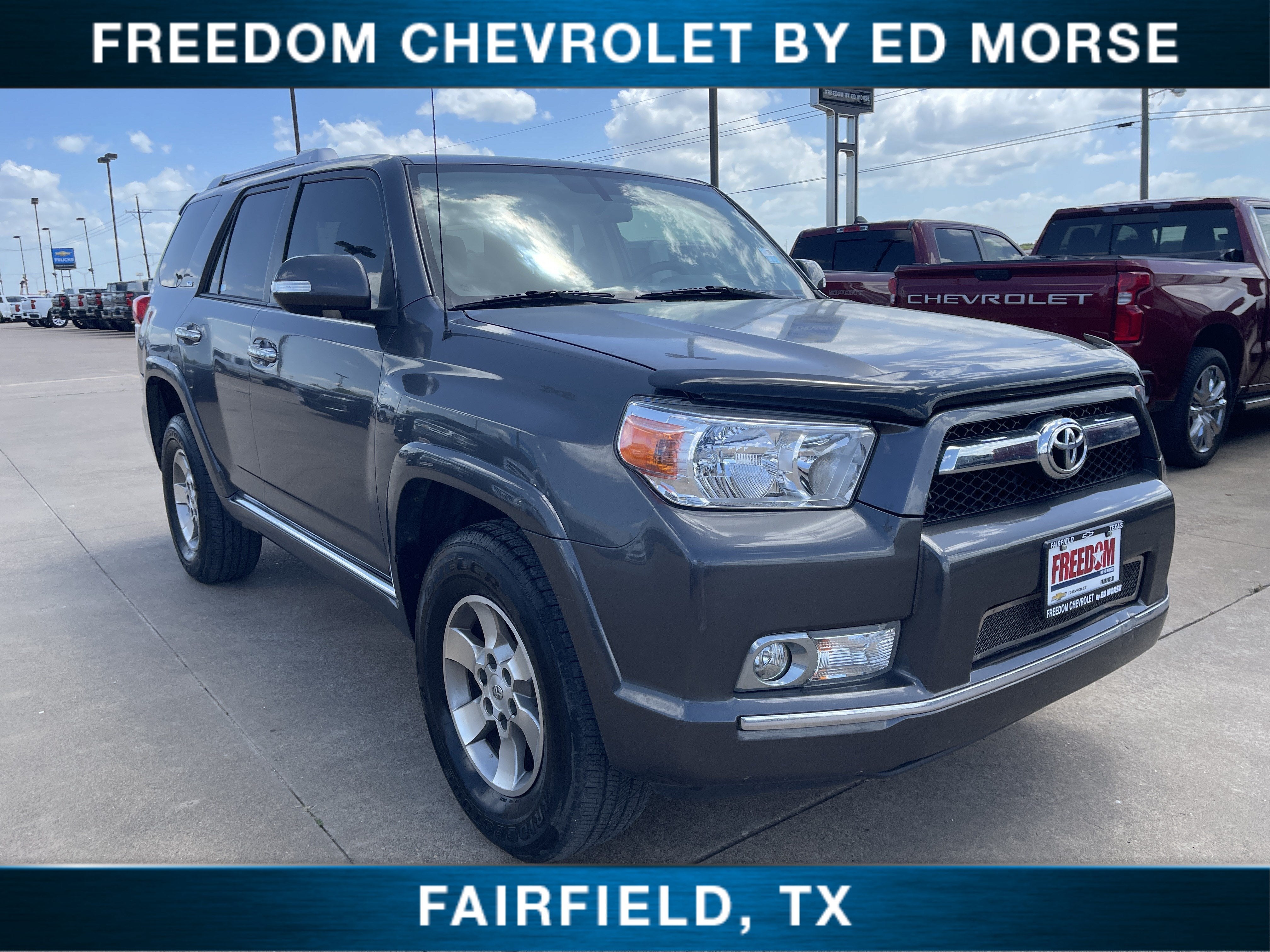 2013 Toyota 4Runner SR5 in Magnetic Gray Metallic — front three-quarter view